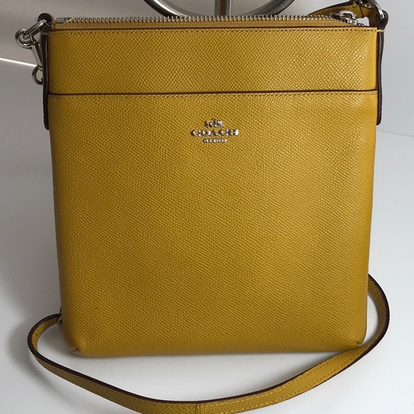 Coach Handbags - COACH CROSS BAG IN MUSTARD NWT